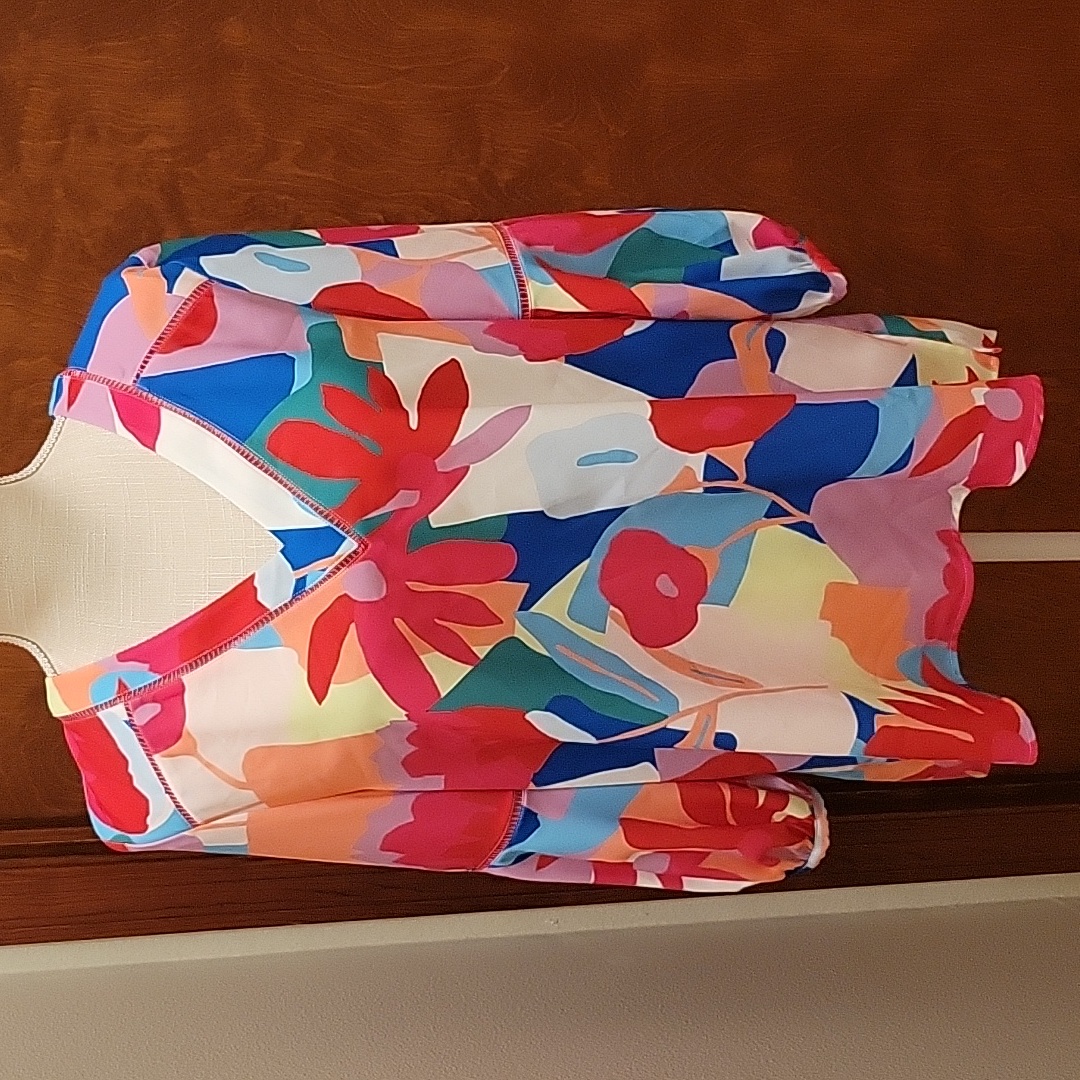 Crosby By Mollie Burch | Jannie Tunic Top In Happy Paradise Print - Size L - Nwt